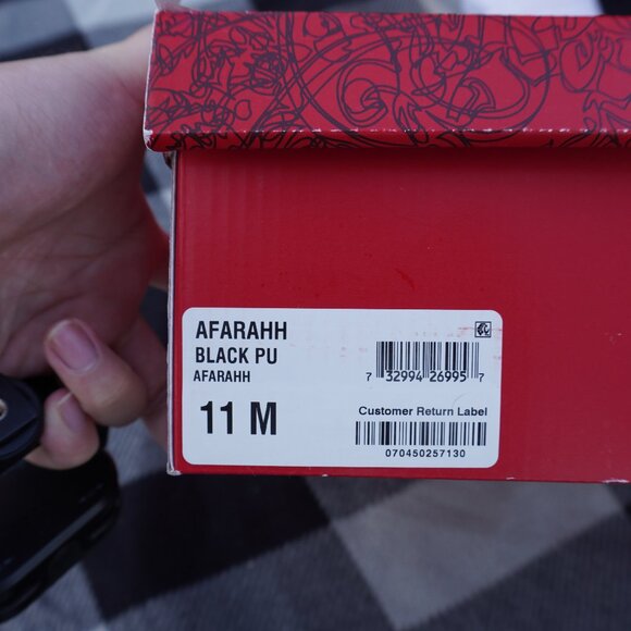 Black American Rag Cie Farahh Combat Boots - Picture 8 of 8